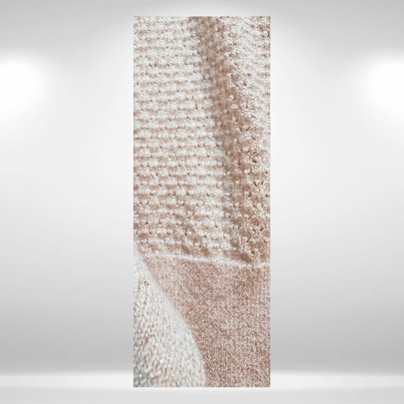 Cat & Jack Oatmeal and Gold Glitter Button Up Cardigan - Clear Buttons - Picture 4 of 5